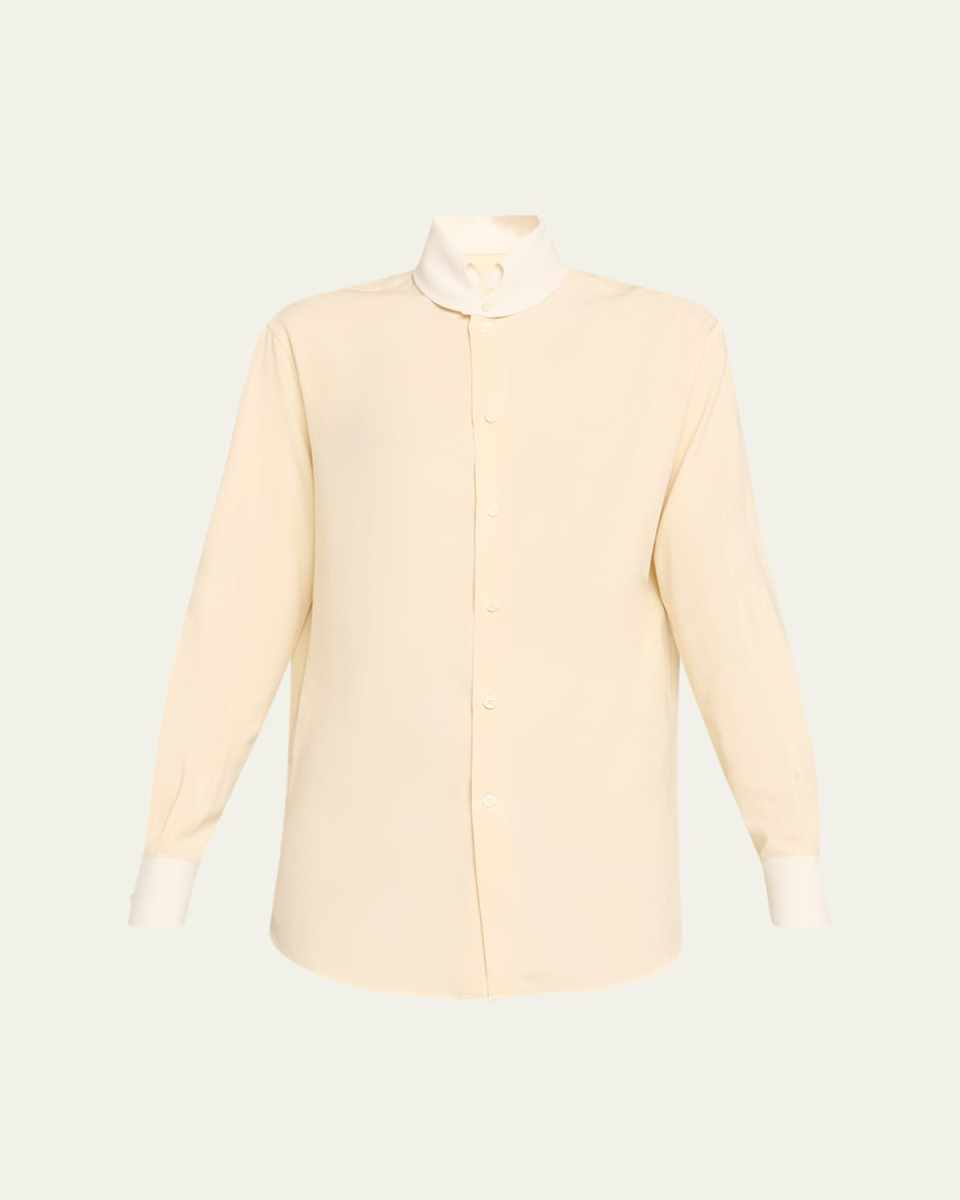 Thea Dylan-Collar Silk Shirt